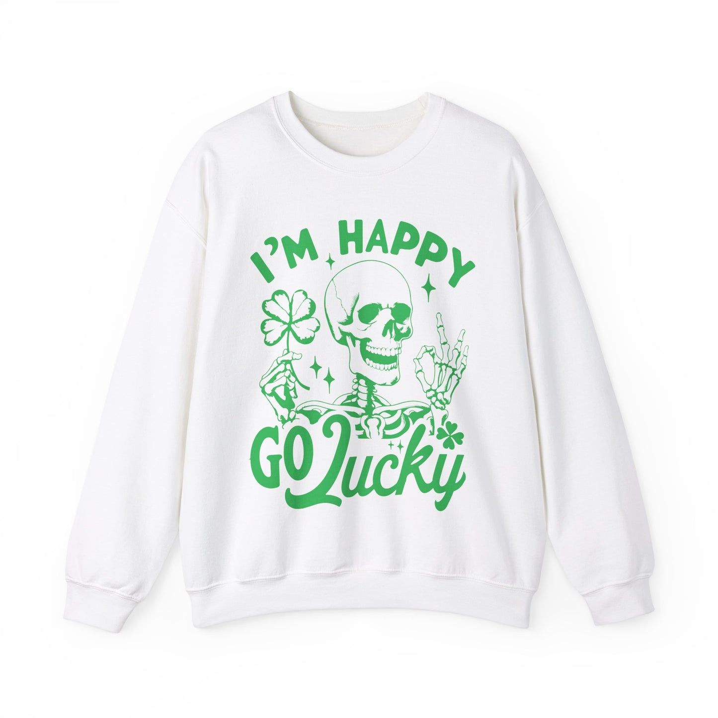 Happy Go Lucky 🍀Unisex Heavy Blend™ Crewneck Sweatshirt