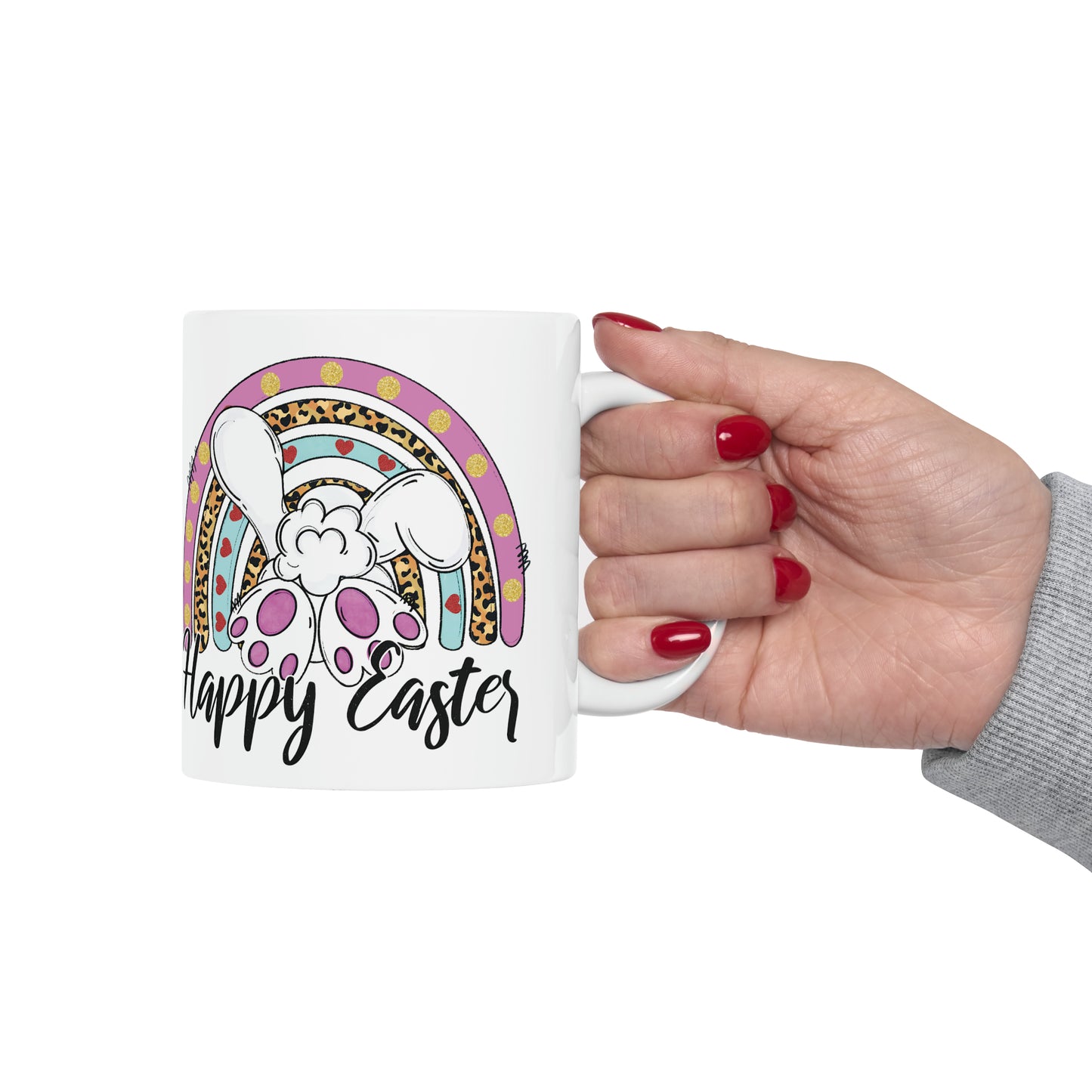 Happy Easter 🐰Ceramic Mug, 11oz