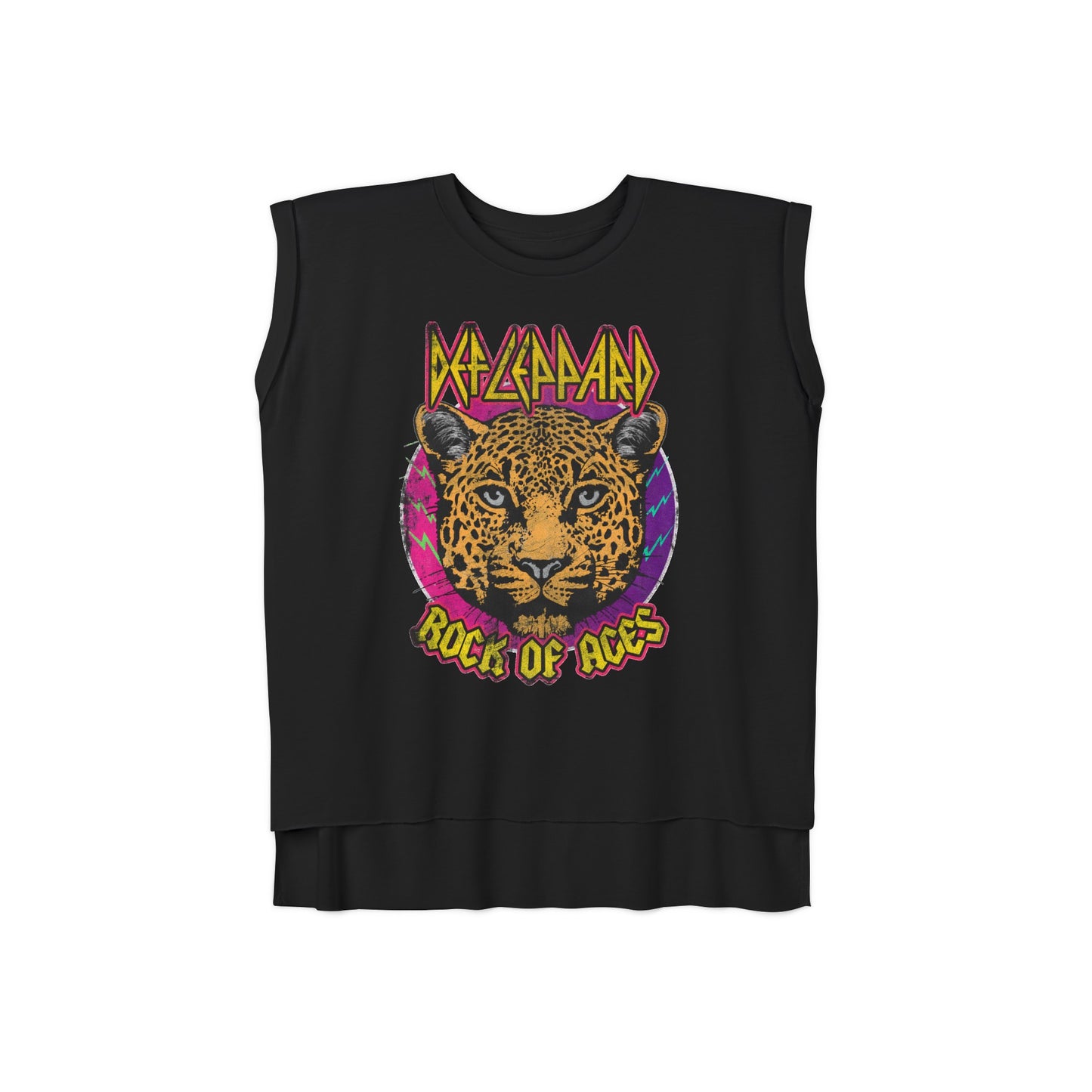 Rock of Aces 🎸Women’s Flowy Rolled Cuffs Muscle Tee