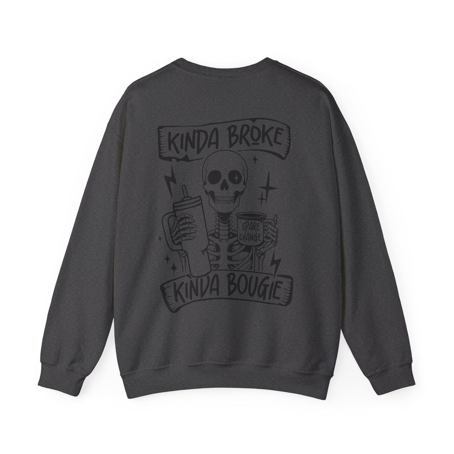 Kinda Broke 💸Unisex Heavy Blend™ Crewneck Sweatshirt