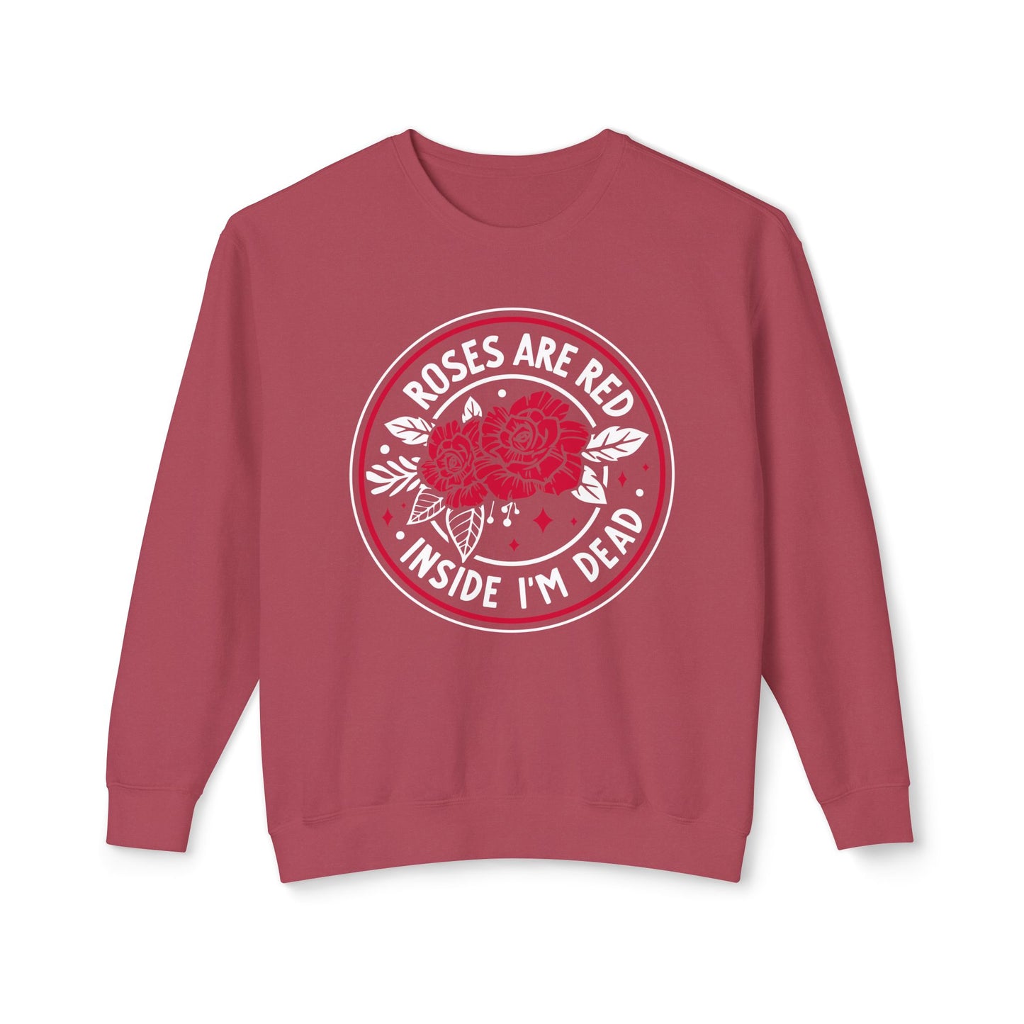 Roses are Red🌹Unisex Lightweight Crewneck Sweatshirt