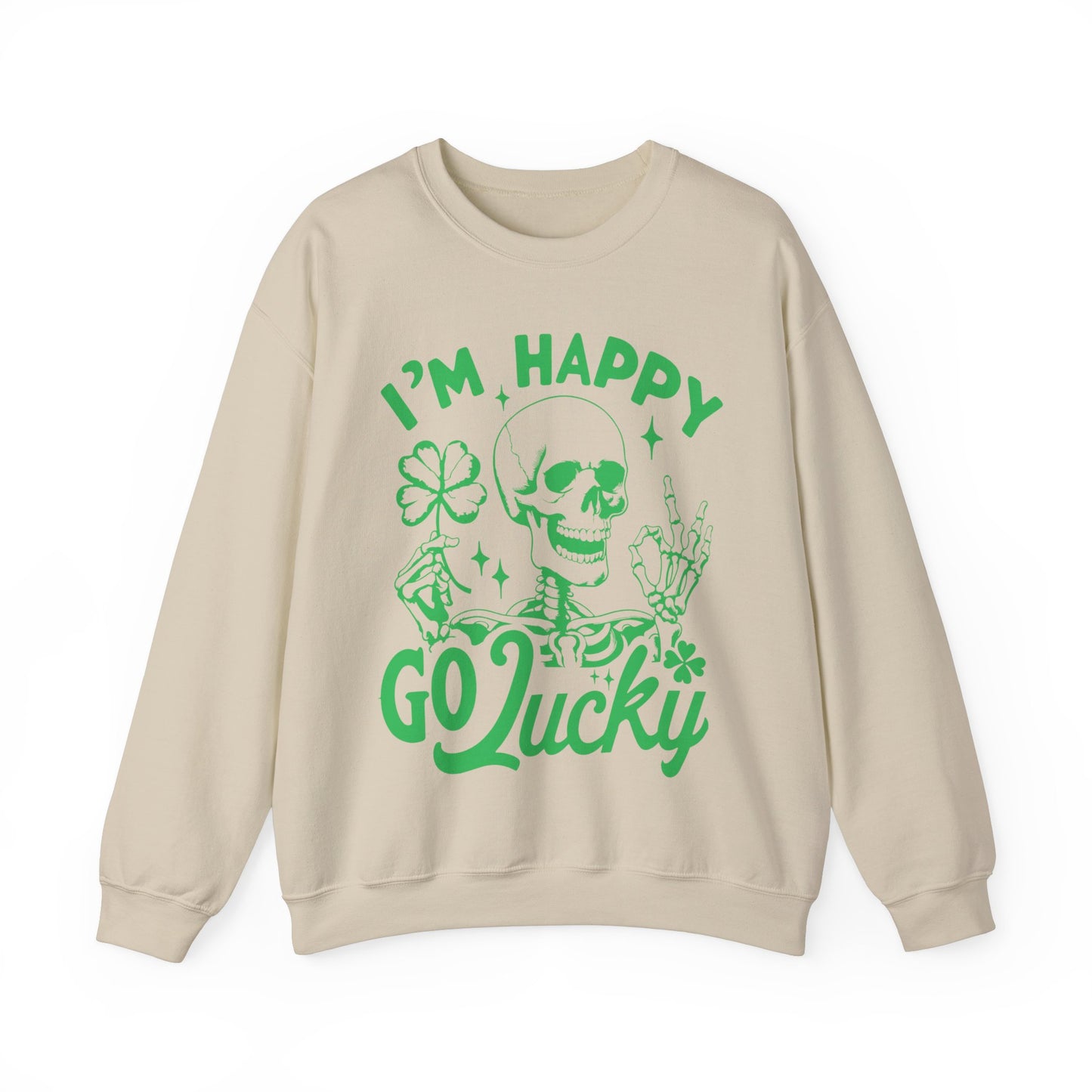 Happy Go Lucky 🍀Unisex Heavy Blend™ Crewneck Sweatshirt