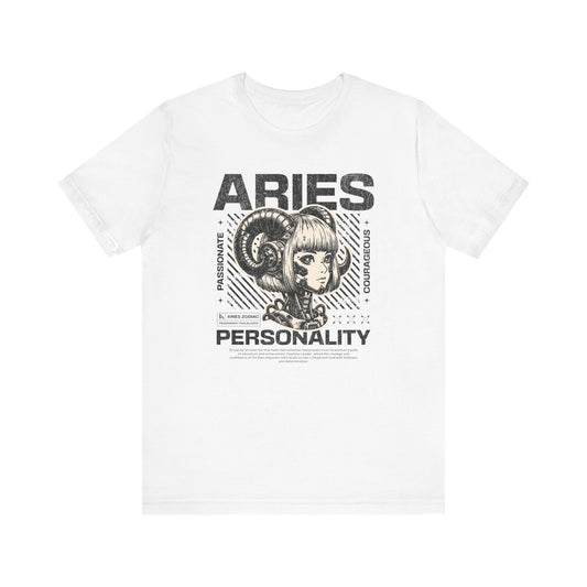 Aries – Passionate & Fearless ♈Unisex Jersey Short Sleeve Tee