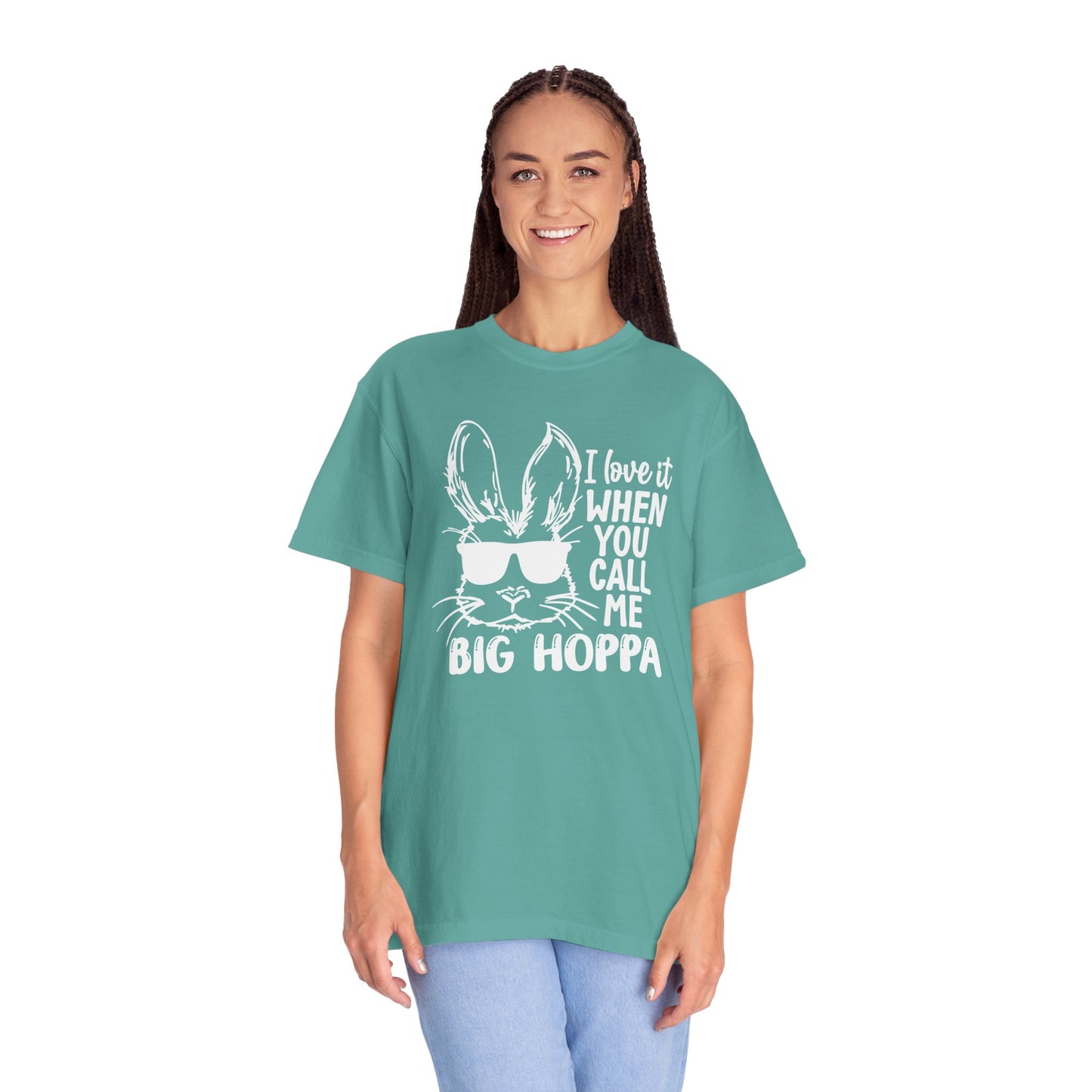 Call Big Hoppa 🐰Unisex Garment-Dyed T-shirt