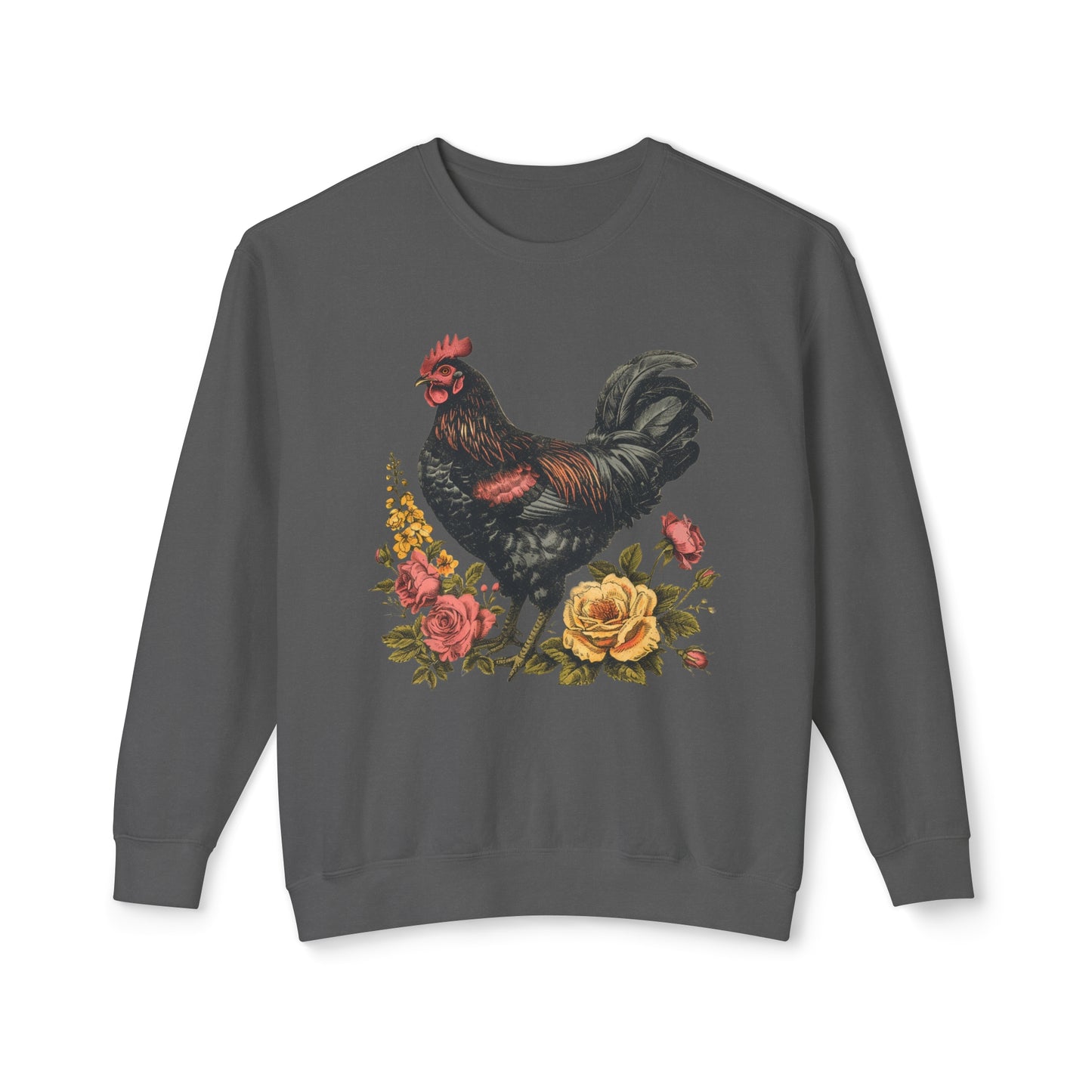 I Chase Chickens 🐔Unisex Lightweight Crewneck Sweatshirt