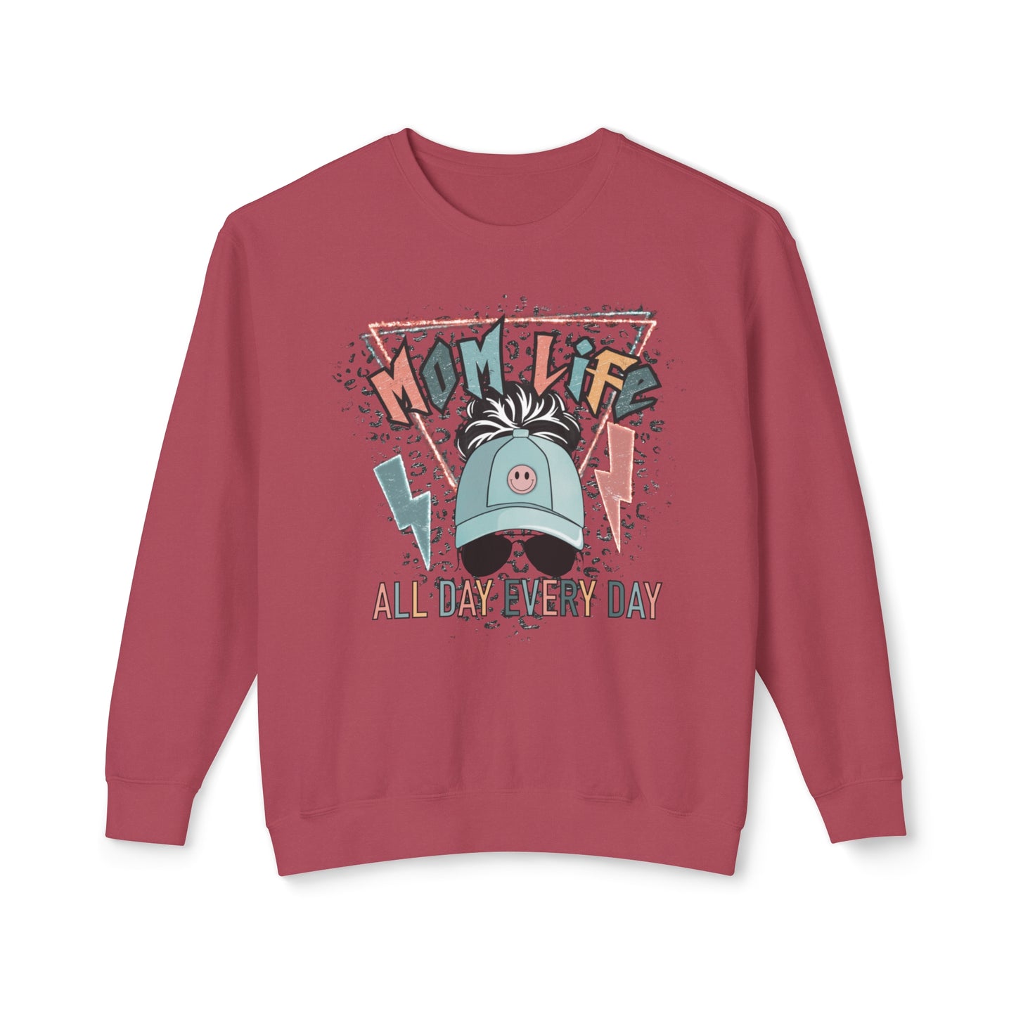 Mom Life 🌟Unisex Lightweight Crewneck Sweatshirt