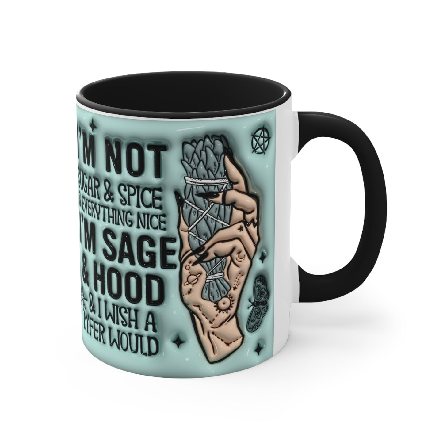 Sage & Hood 🔮Accent Coffee Mug, 11oz