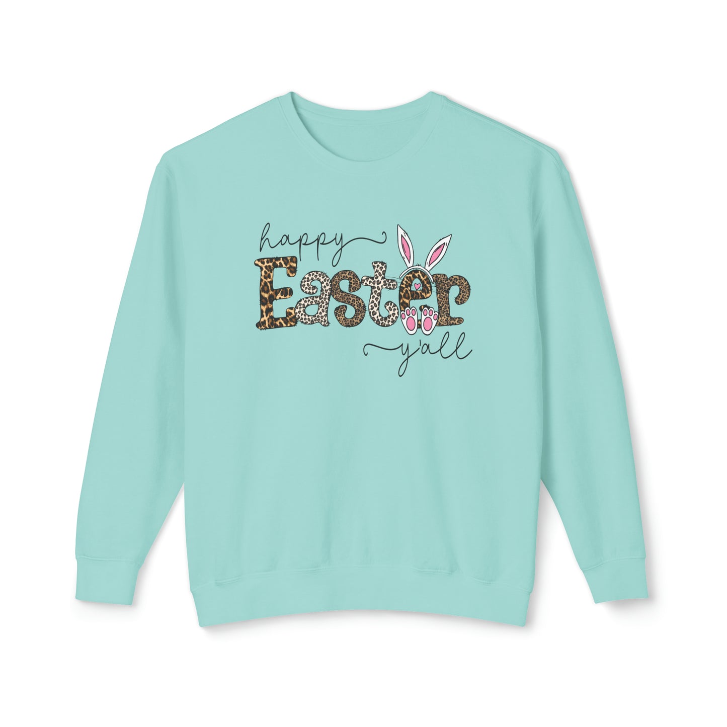 Happy Easter Yall 🐰Unisex Lightweight Crewneck Sweatshirt