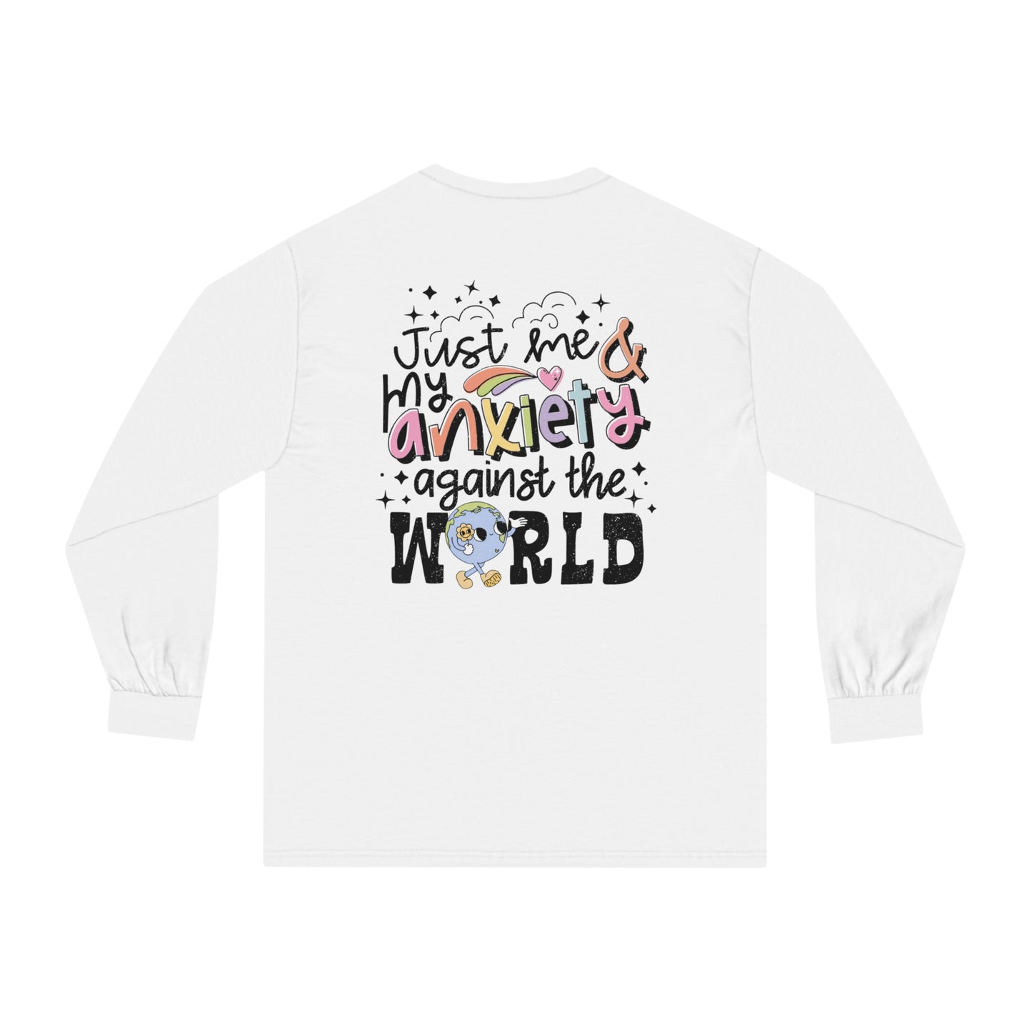 Anxiety Against the World 🌎Unisex Classic Long Sleeve T-Shirt