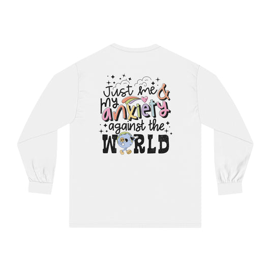 Anxiety Against the World 🌎Unisex Classic Long Sleeve T-Shirt