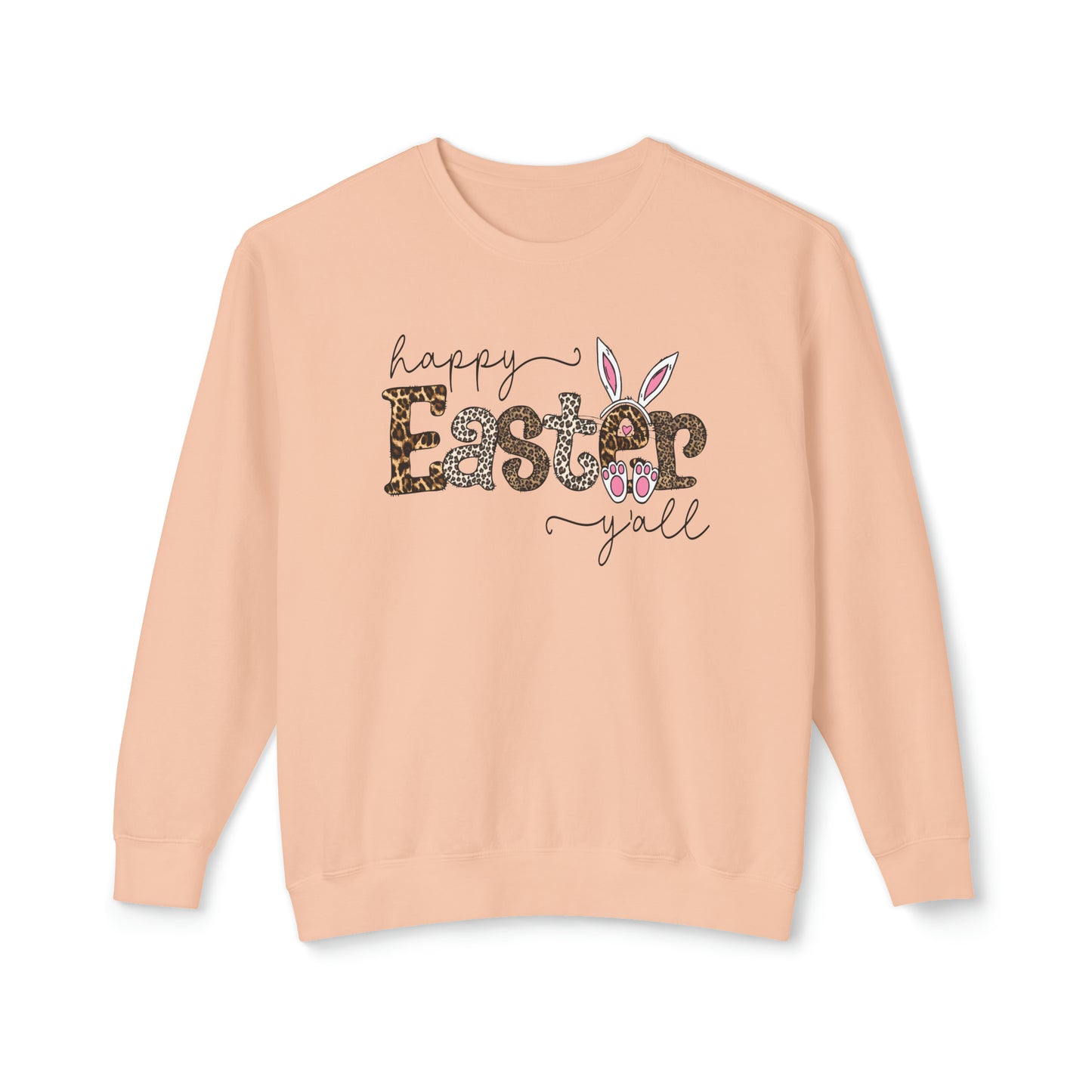 Happy Easter Yall 🐰Unisex Lightweight Crewneck Sweatshirt