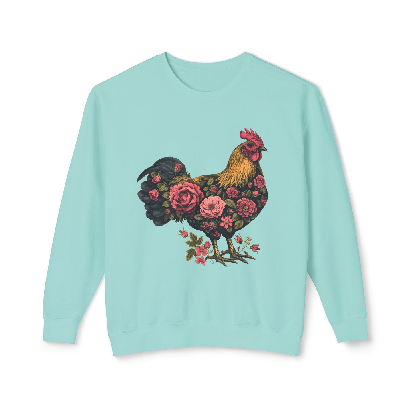 She'll Peck You in the Face 🐔 Unisex Lightweight Crewneck Sweatshirt