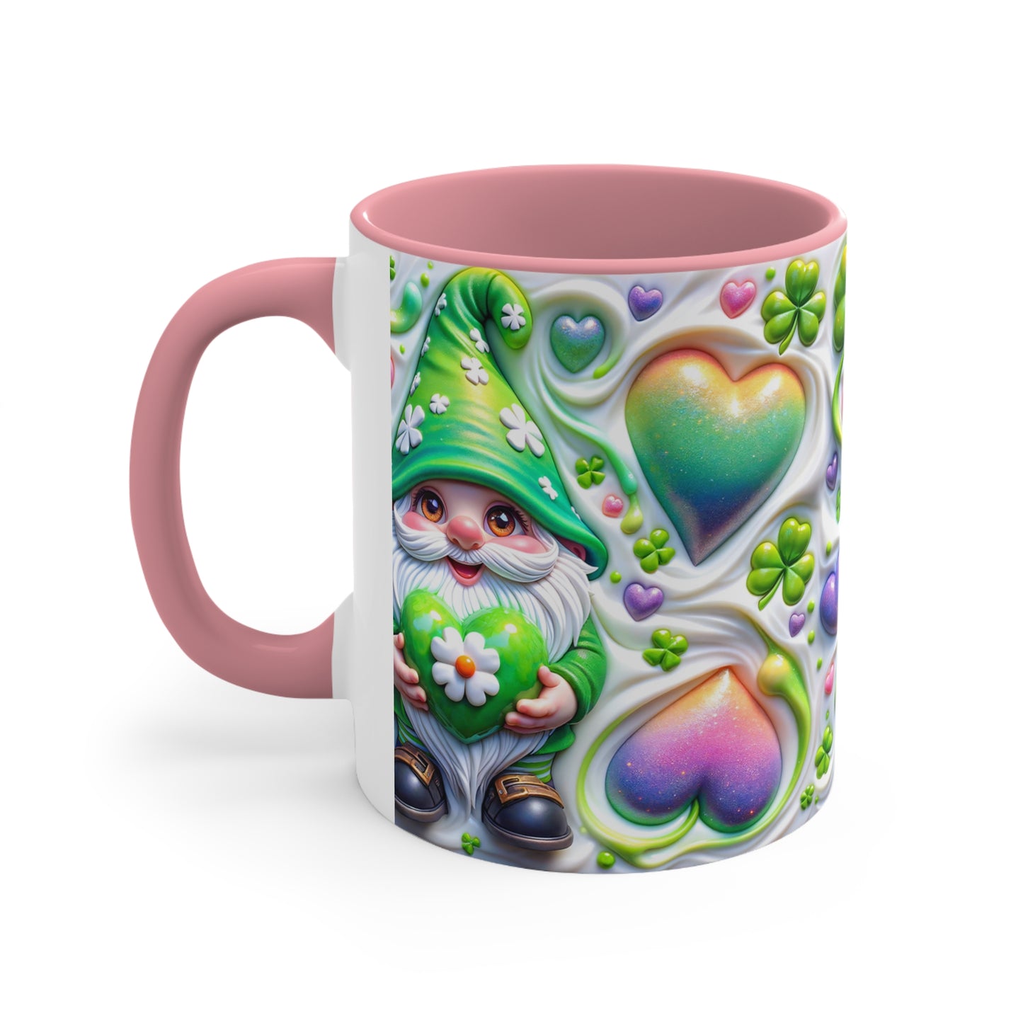 Gnome Clover 🍀Accent Coffee Mug, 11oz