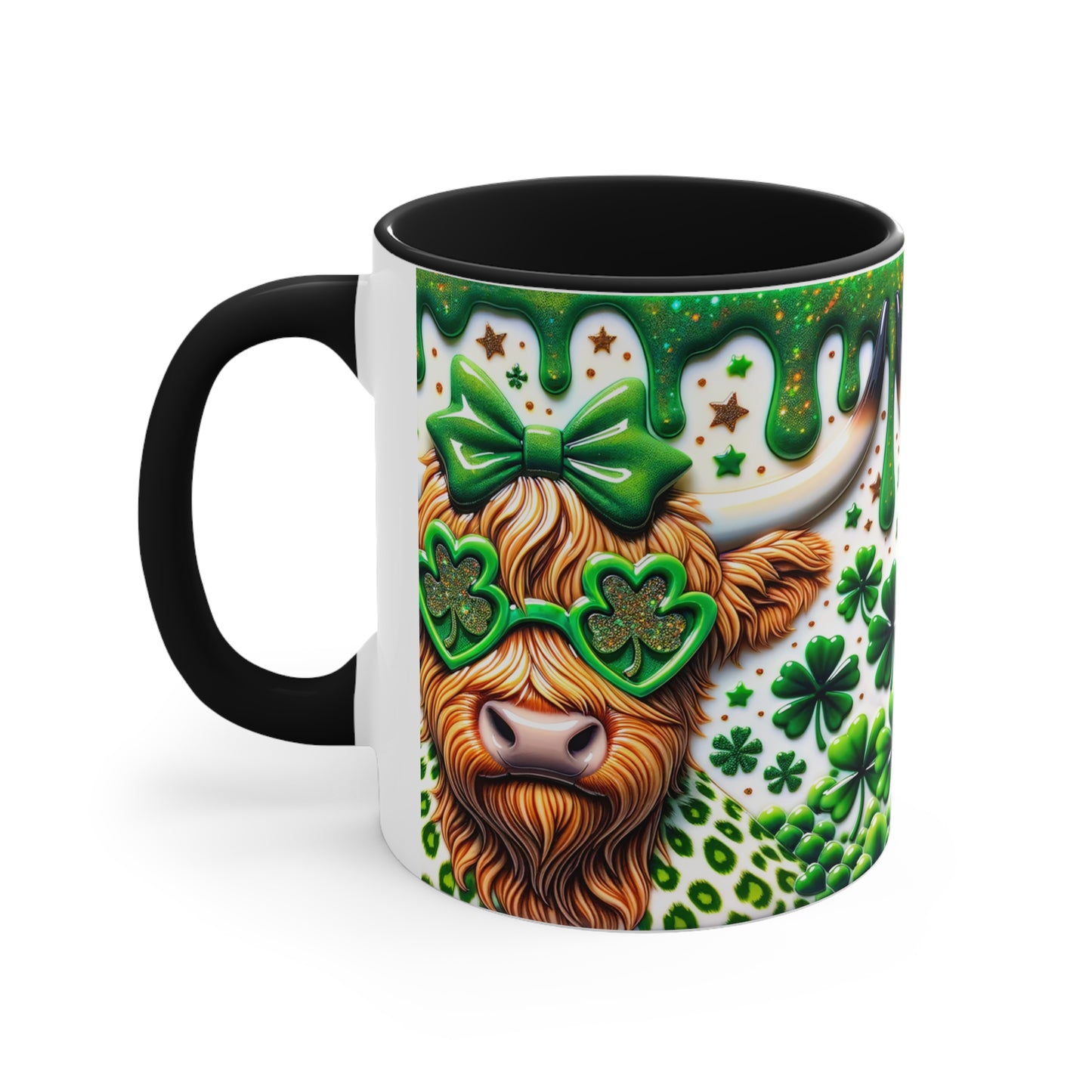 Highland Cow 🍀Accent Coffee Mug, 11oz