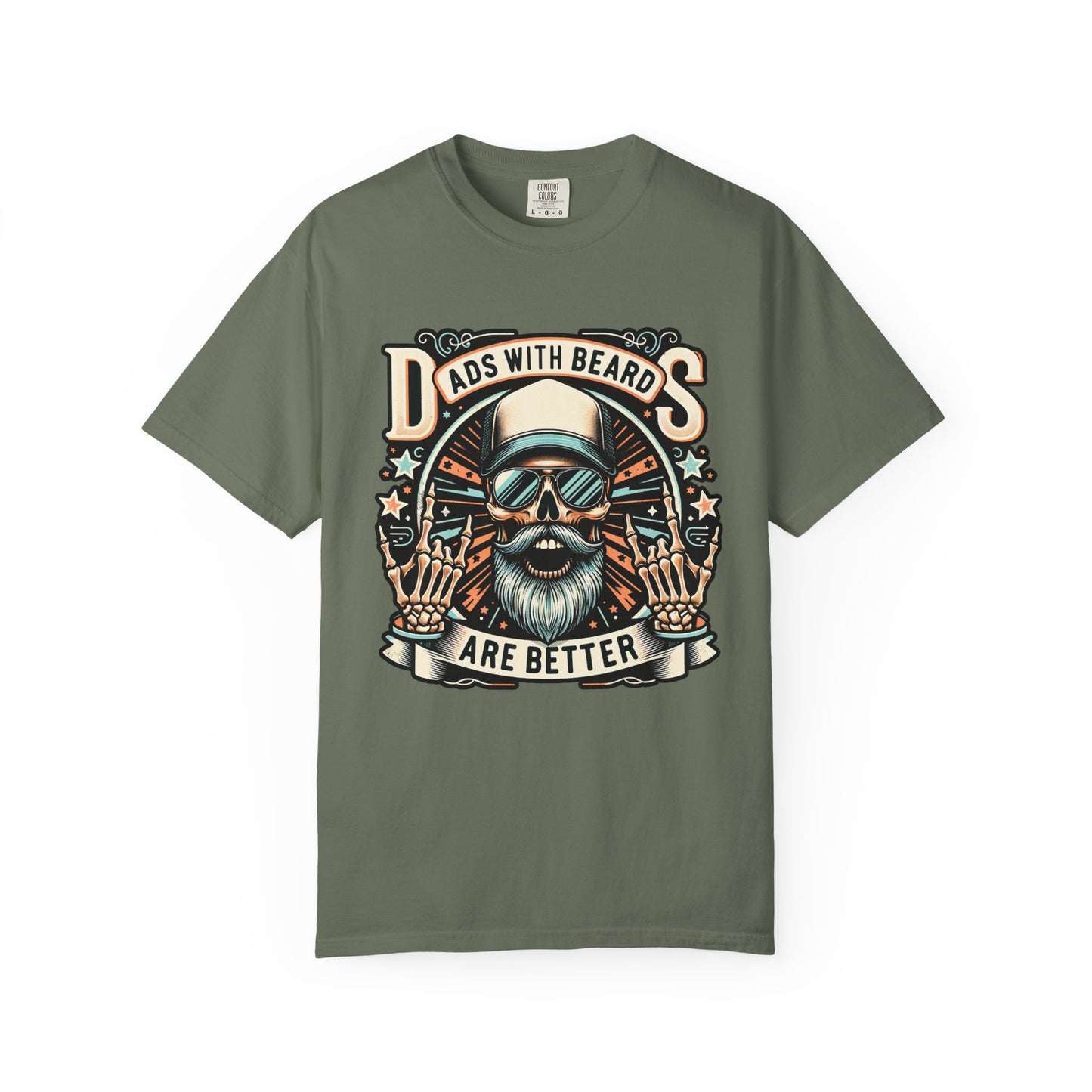 Dads with Beards Are Better 🧔‍♂️ Unisex Garment-Dyed T-shirt