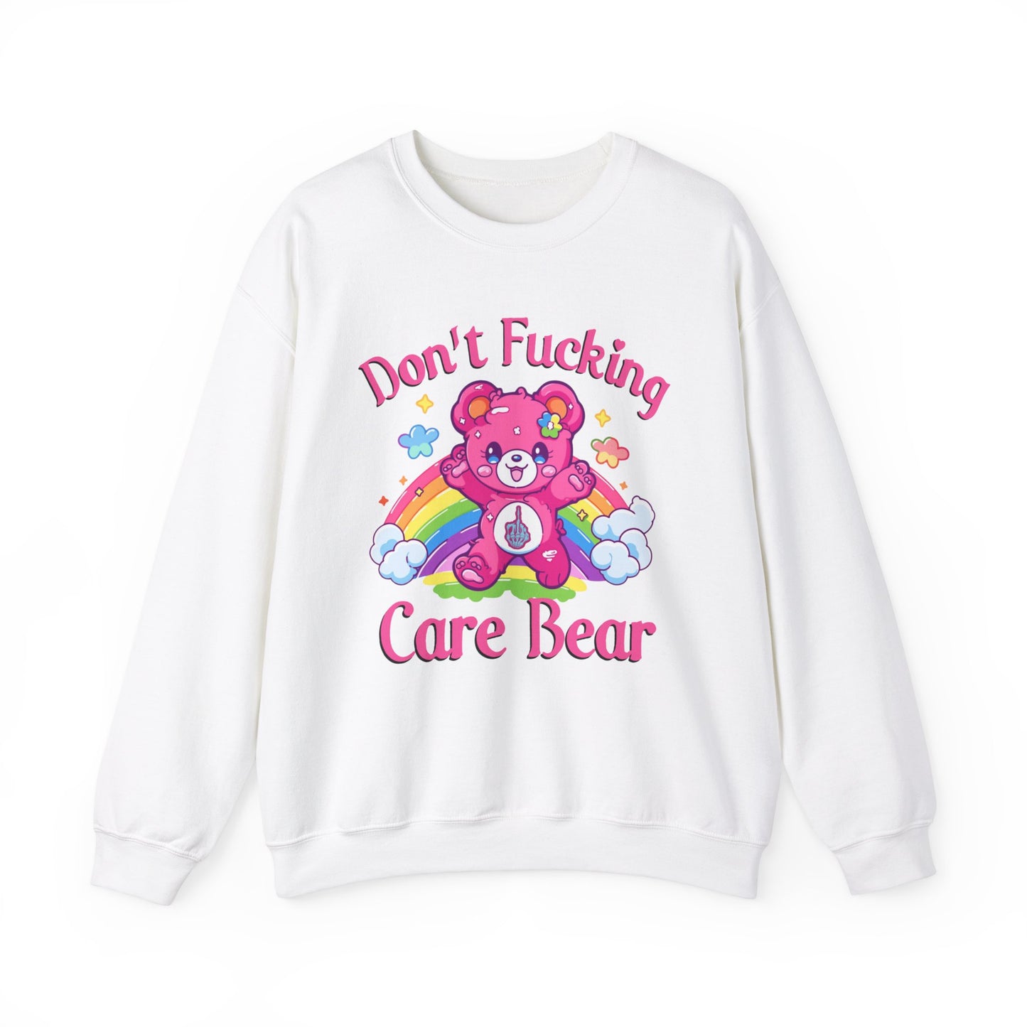 I Don't Care Bear 🌈Unisex Heavy Blend™ Crewneck Sweatshirt