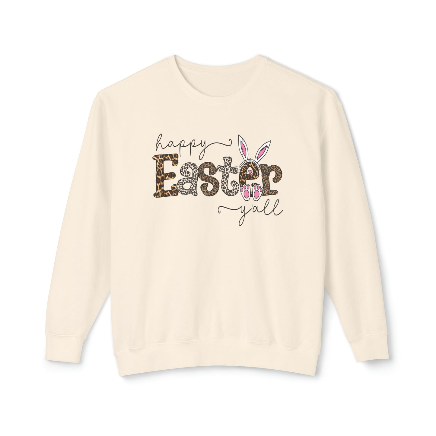 Happy Easter Yall 🐰Unisex Lightweight Crewneck Sweatshirt