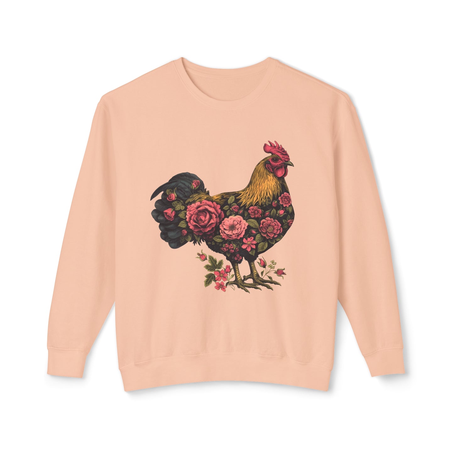 She'll Peck You in the Face 🐔 Unisex Lightweight Crewneck Sweatshirt