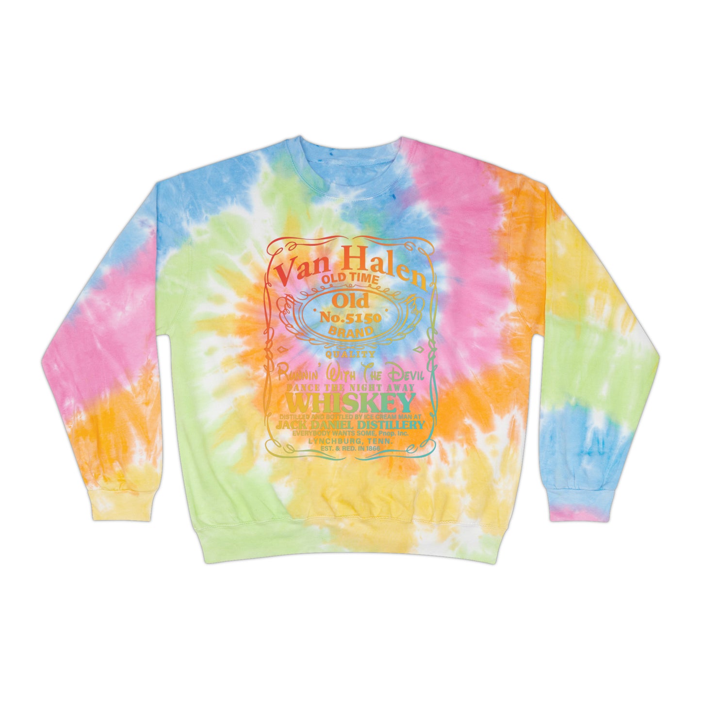 Whisky Van Halen 🎸Unisex Tie-Dye Sweatshirt