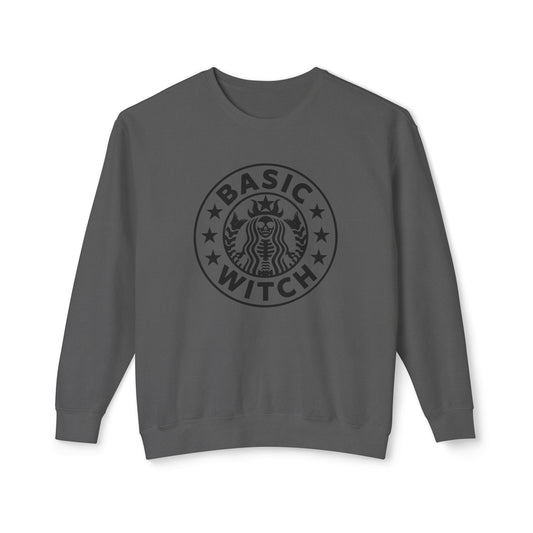 Cozy Basic Witch 🧙‍♀️Unisex Lightweight Crewneck Sweatshirt