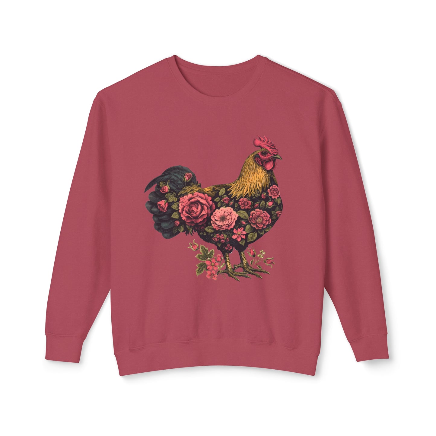 She'll Peck You in the Face 🐔 Unisex Lightweight Crewneck Sweatshirt