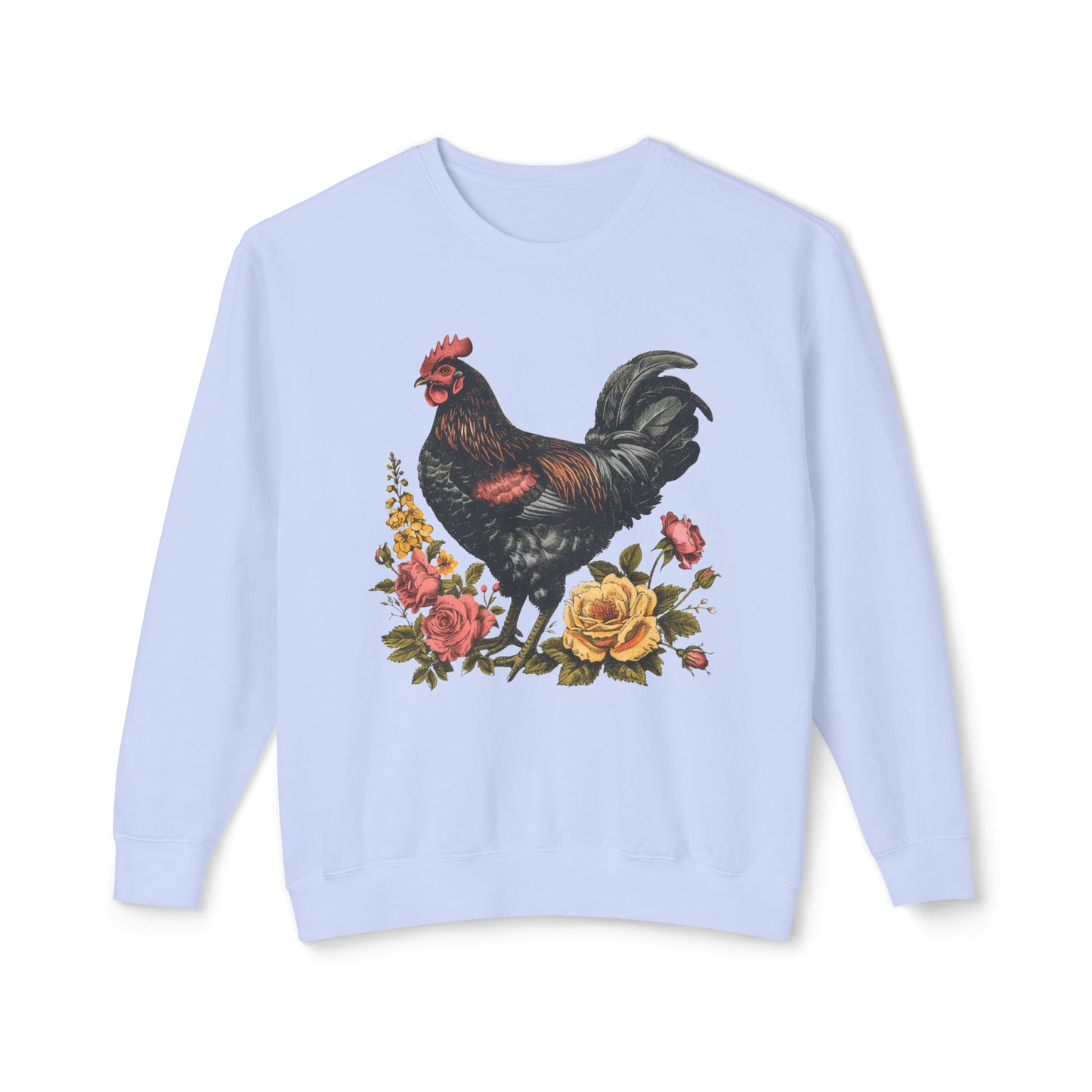 I Chase Chickens 🐔Unisex Lightweight Crewneck Sweatshirt