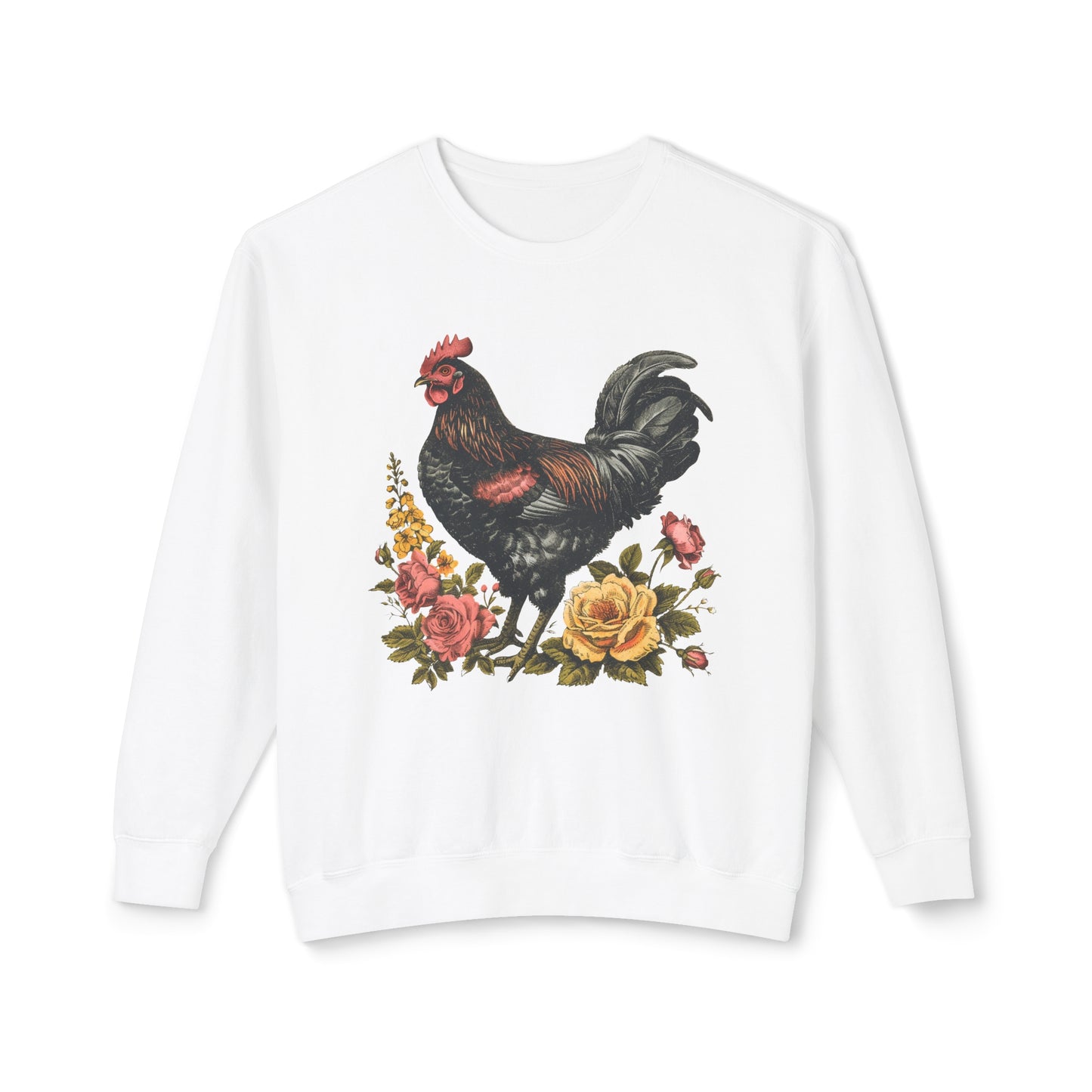 I Chase Chickens 🐔Unisex Lightweight Crewneck Sweatshirt