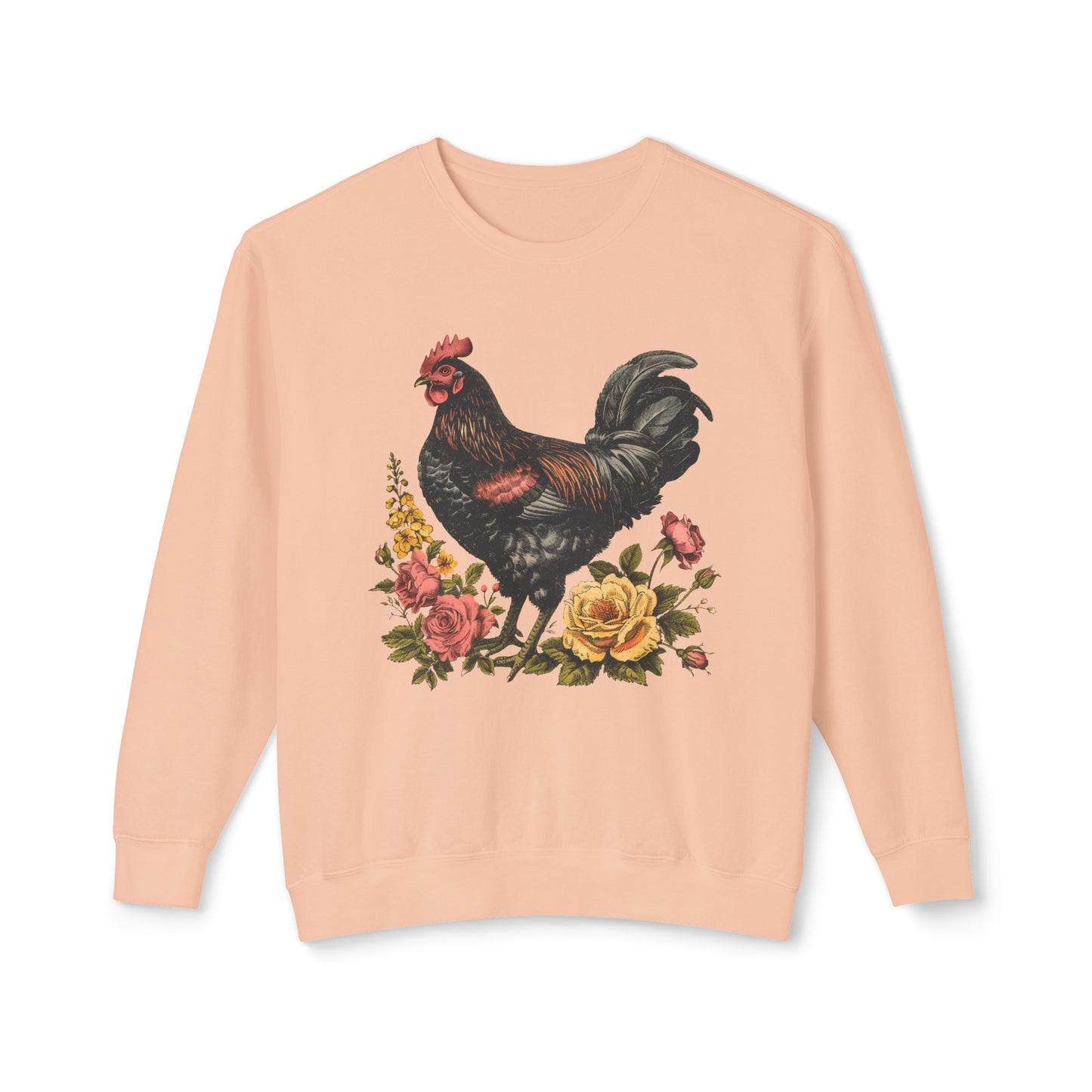 I Chase Chickens 🐔Unisex Lightweight Crewneck Sweatshirt