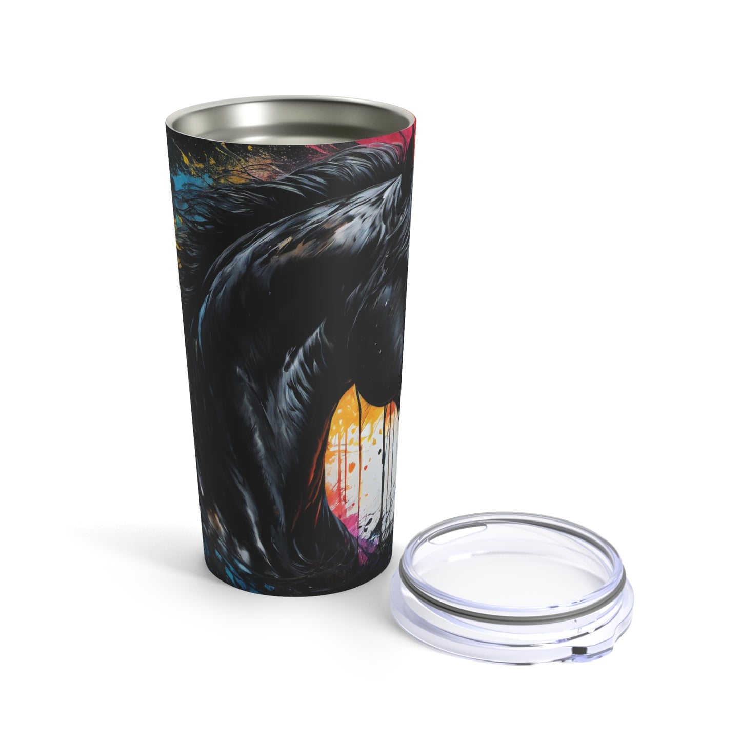 Beautiful Black Horse 🐴Tumbler 20oz