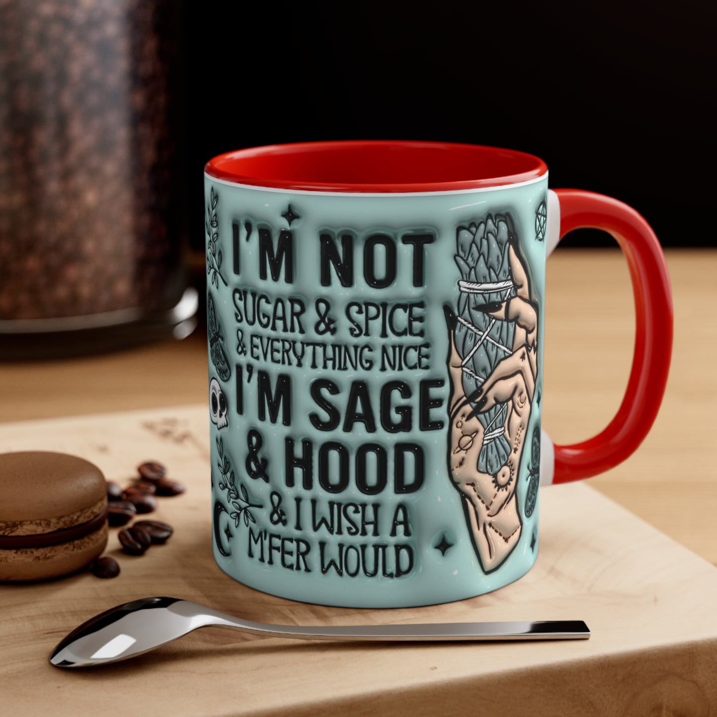 Sage & Hood 🔮Accent Coffee Mug, 11oz