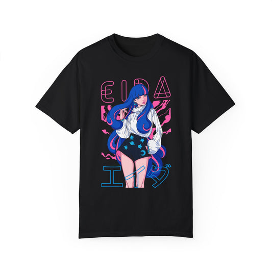 Blue-Haired Baddie💙 Unisex Garment-Dyed T-shirt