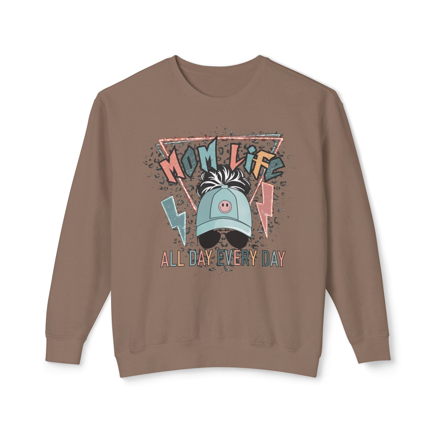 Mom Life 🌟Unisex Lightweight Crewneck Sweatshirt