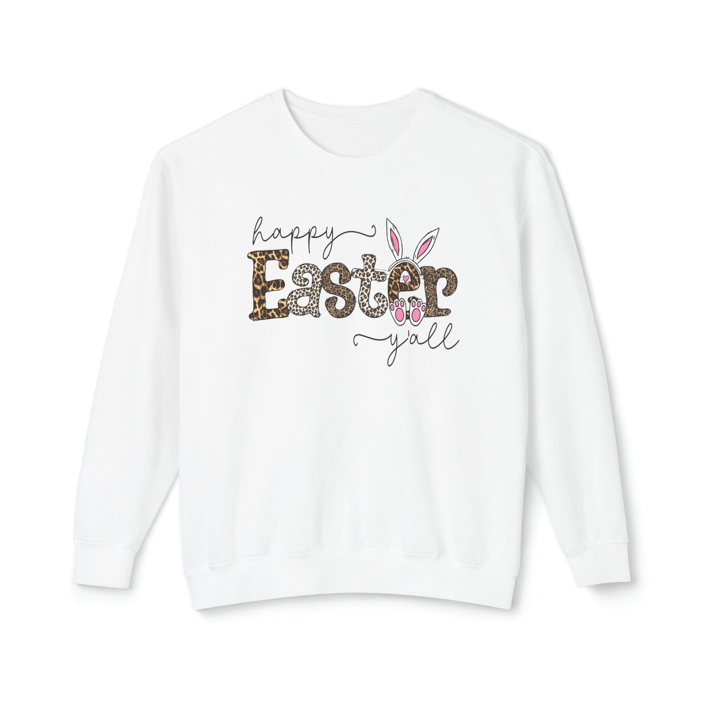 Happy Easter Yall 🐰Unisex Lightweight Crewneck Sweatshirt