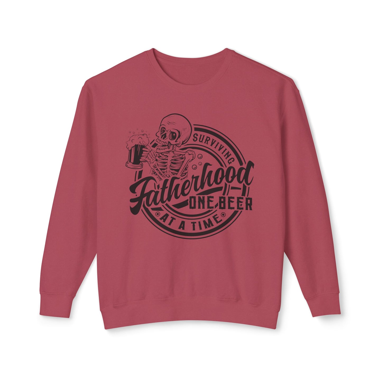 Surviving Fatherhood 🍺Unisex Lightweight Crewneck Sweatshirt