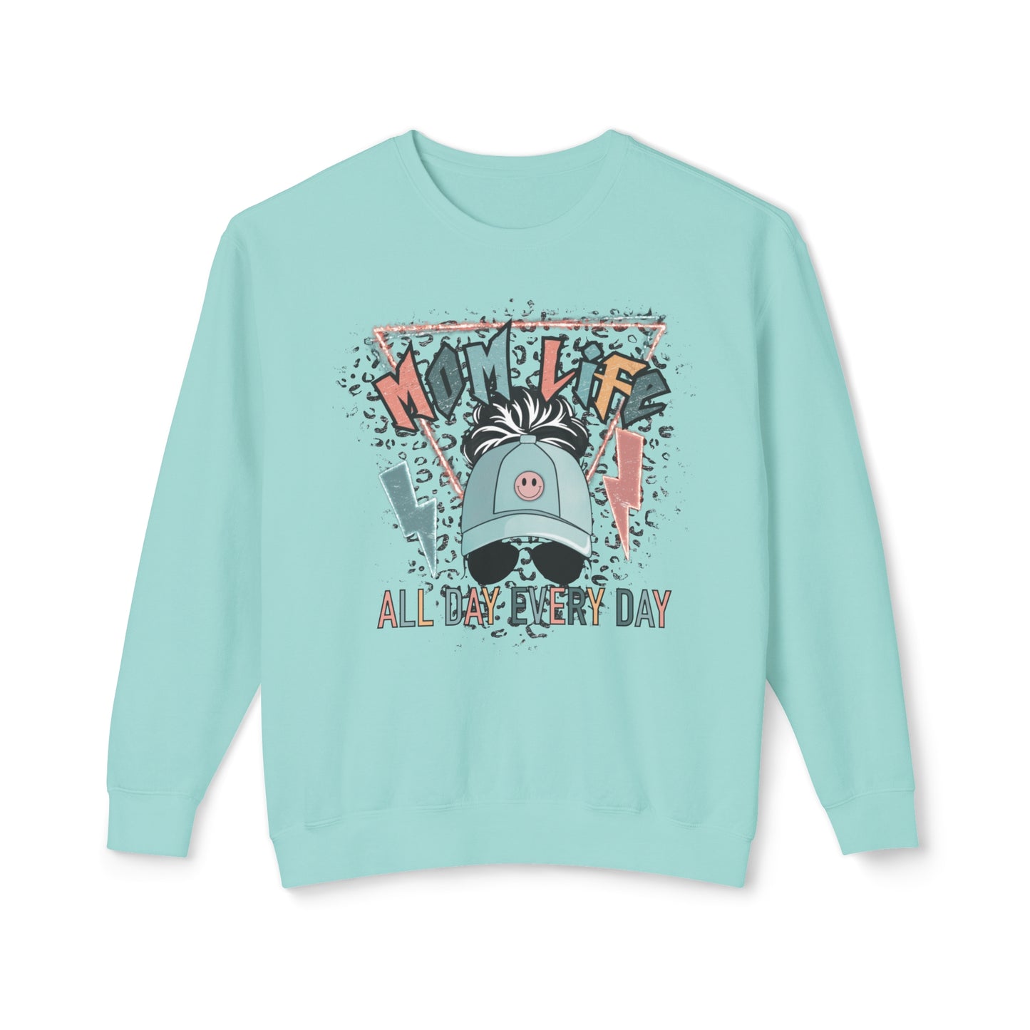 Mom Life 🌟Unisex Lightweight Crewneck Sweatshirt