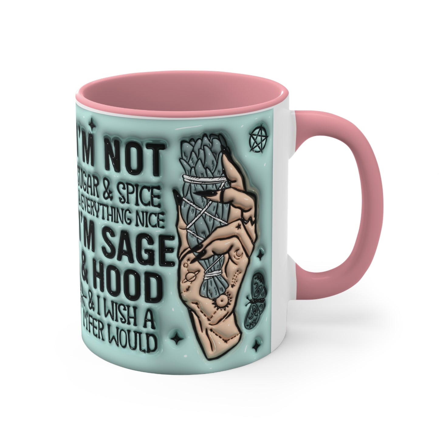 Sage & Hood 🔮Accent Coffee Mug, 11oz