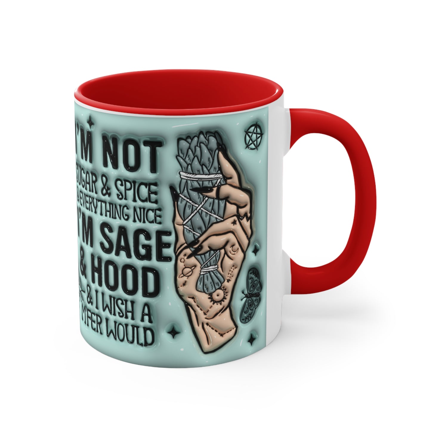 Sage & Hood 🔮Accent Coffee Mug, 11oz