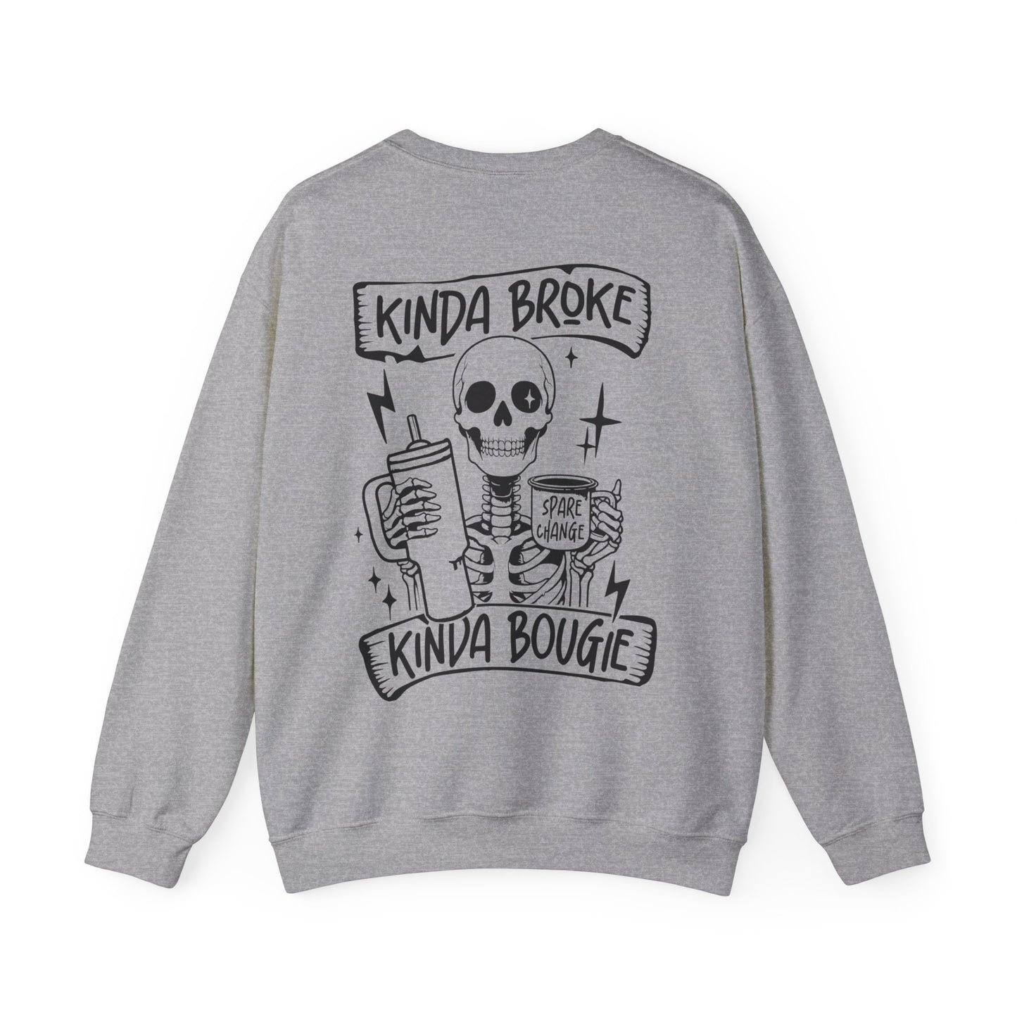 Kinda Broke 💸Unisex Heavy Blend™ Crewneck Sweatshirt