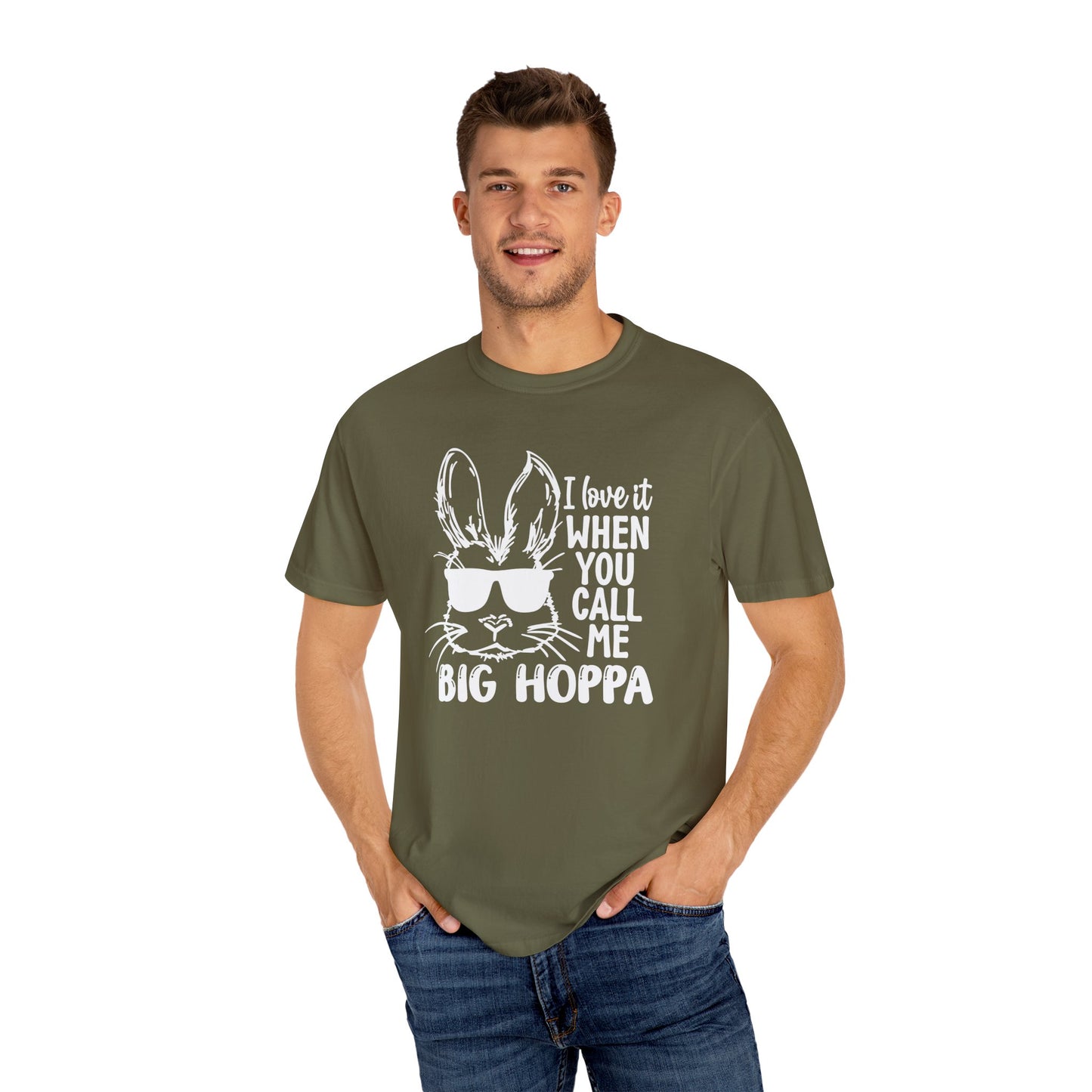 Call Big Hoppa 🐰Unisex Garment-Dyed T-shirt