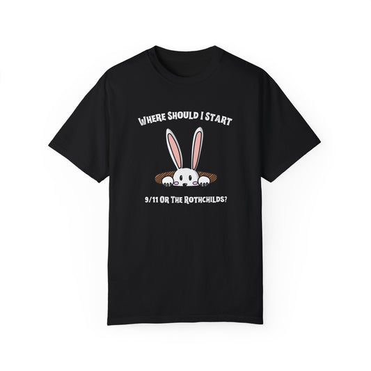 Where Should I Start?🐰Unisex T-Shirt
