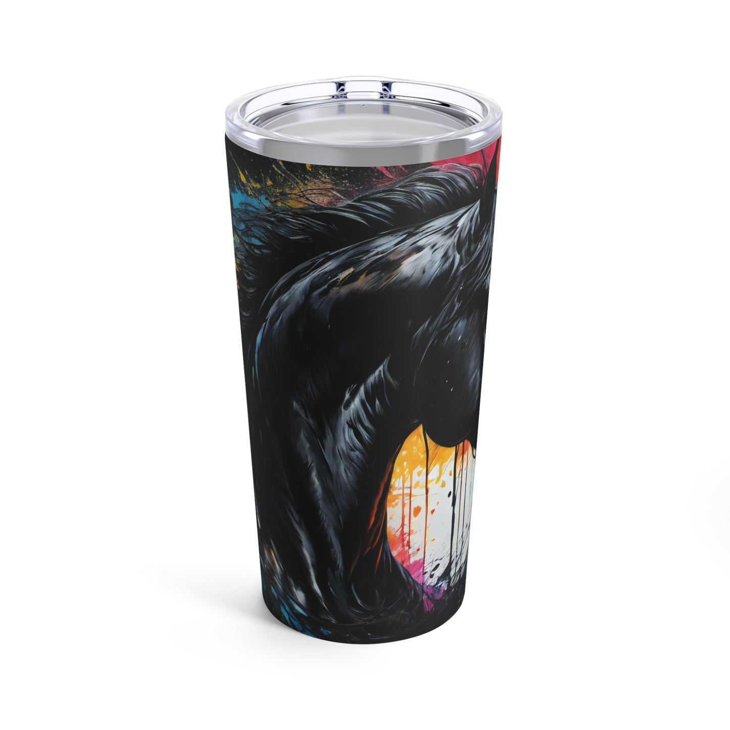 Beautiful Black Horse 🐴Tumbler 20oz