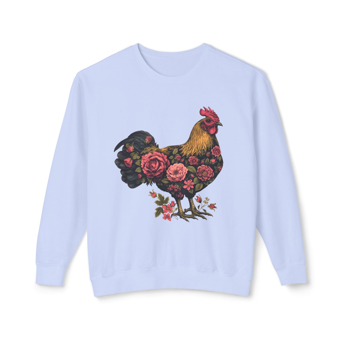 She'll Peck You in the Face 🐔 Unisex Lightweight Crewneck Sweatshirt