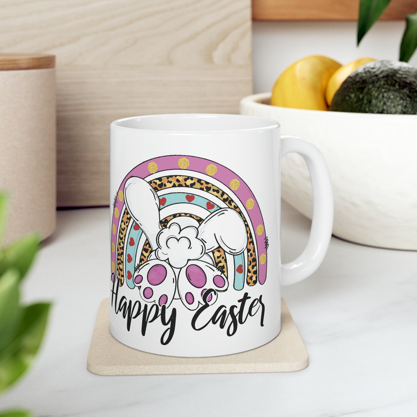 Happy Easter 🐰Ceramic Mug, 11oz