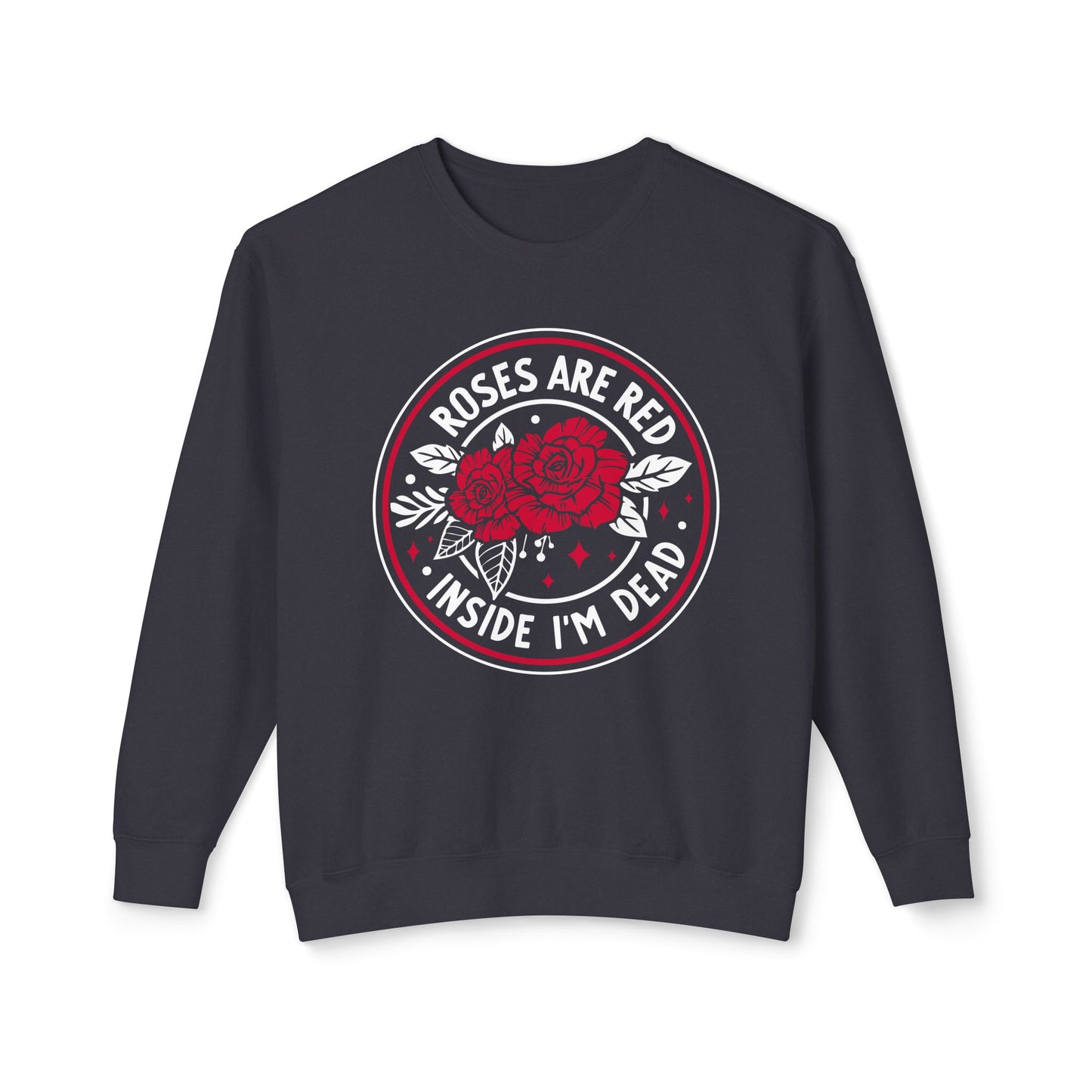 Roses are Red🌹Unisex Lightweight Crewneck Sweatshirt
