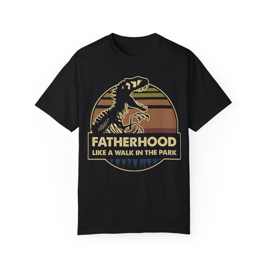 Fatherhood 🦖Unisex Garment-Dyed T-shirt