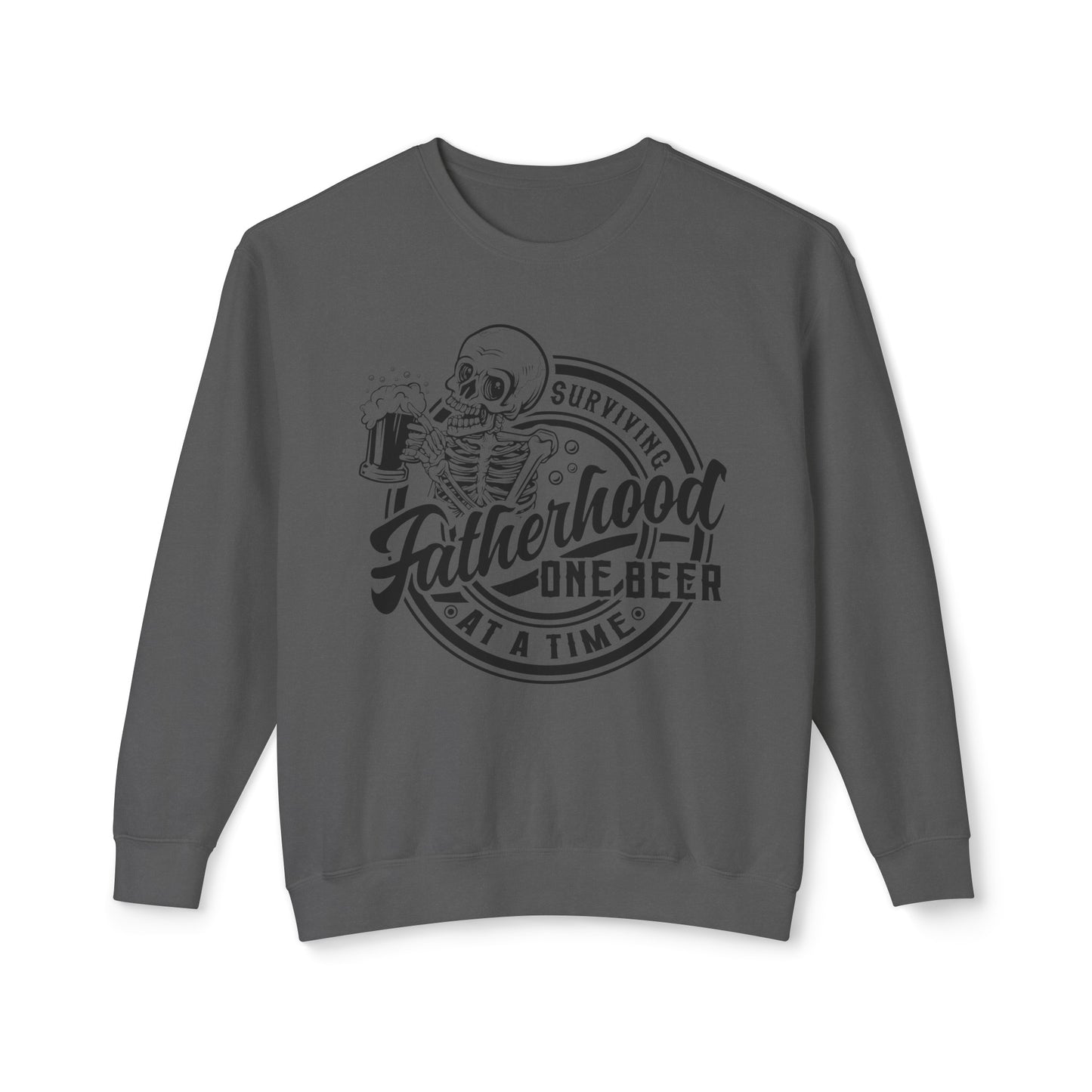 Surviving Fatherhood 🍺Unisex Lightweight Crewneck Sweatshirt