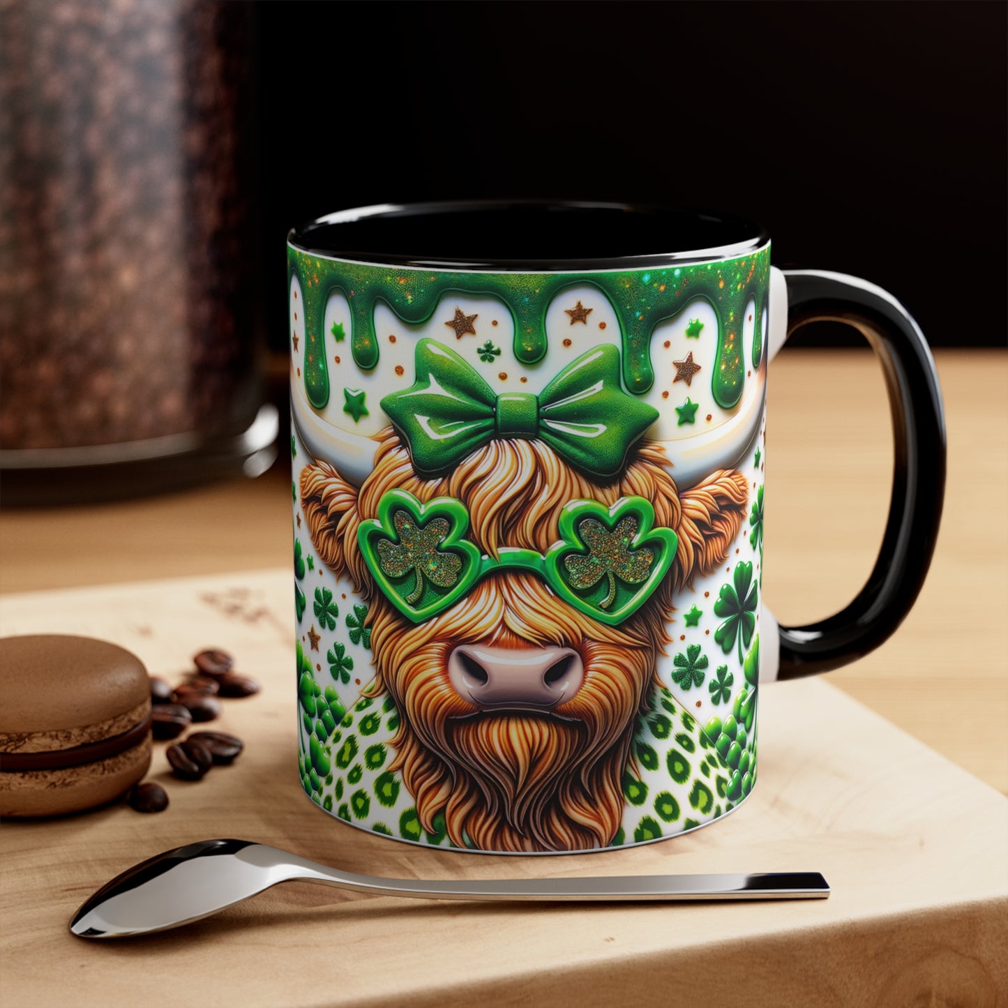 Highland Cow 🍀Accent Coffee Mug, 11oz