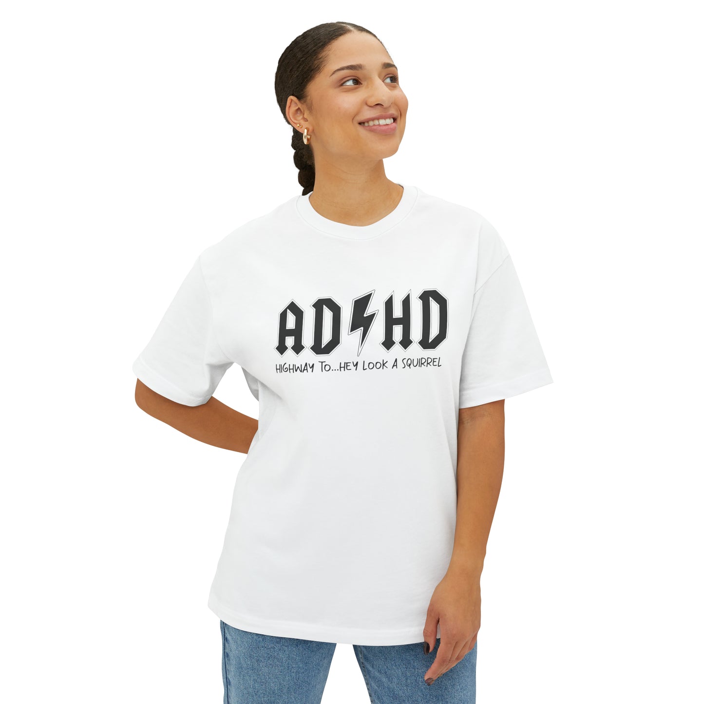 AD HD 🐿️Unisex Oversized Boxy Tee