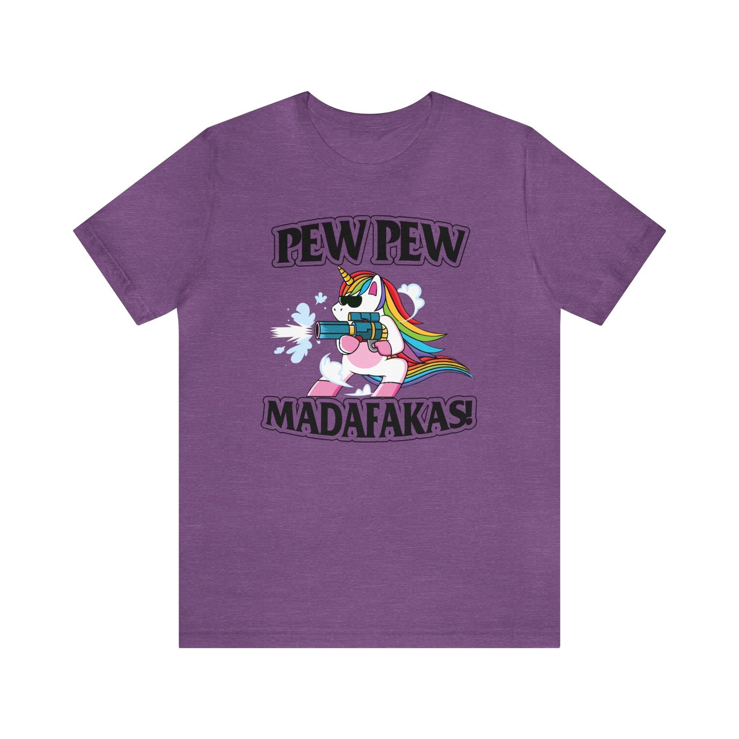 Pew Pew Muthaf* 🦄Unisex Jersey Short Sleeve Tee