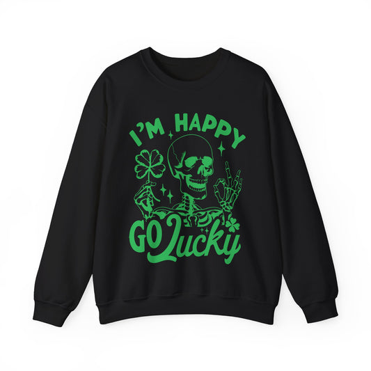 Happy Go Lucky 🍀Unisex Heavy Blend™ Crewneck Sweatshirt